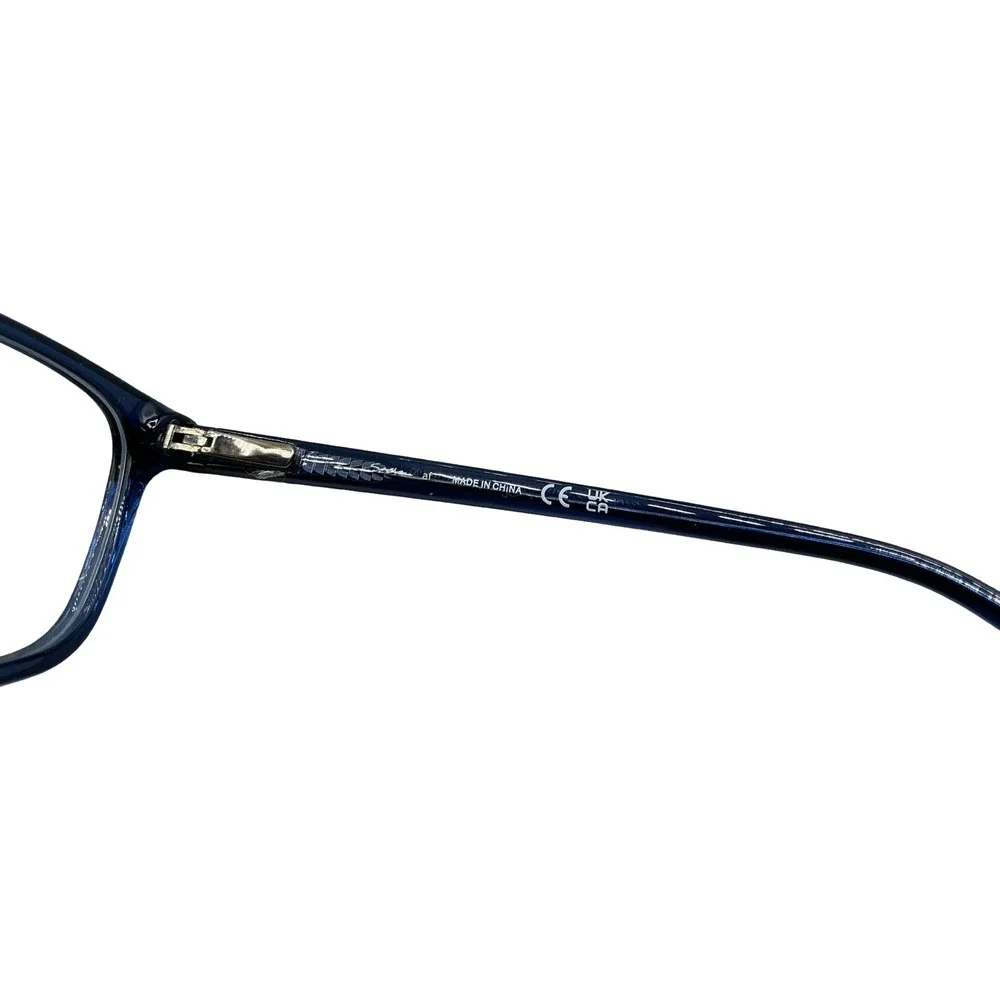 Seen SNOJ0002 CC00 Blue Square Eyeglasses Frames 46-15-125 Kids Unisex